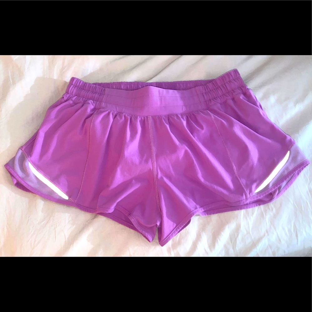 Pink lulu lemon shorts size 8